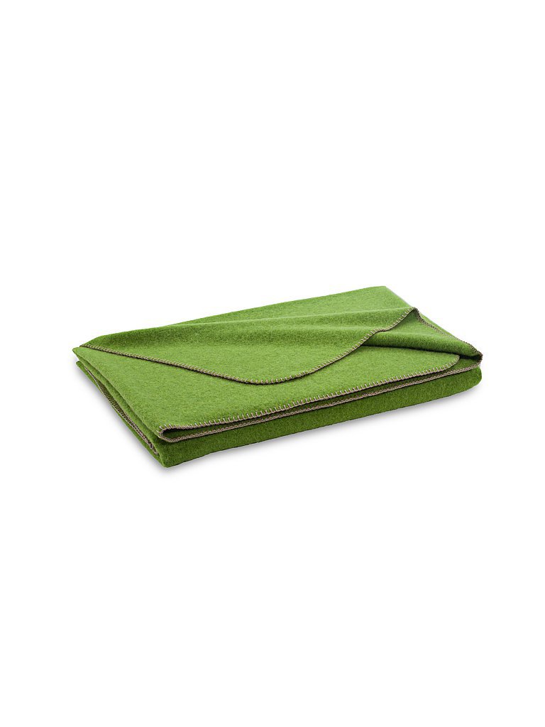 Manta de lana Alina 150x190cm manzana verde
