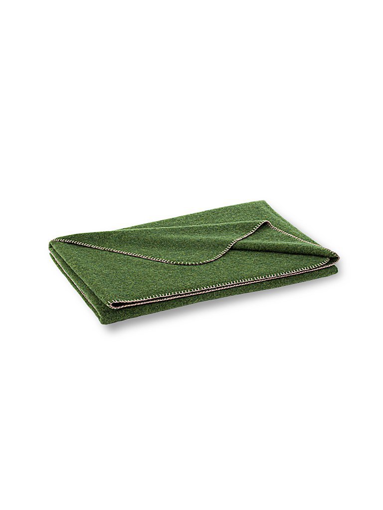Wolldecke Alina 150x190cm kiwi verde oscuro
