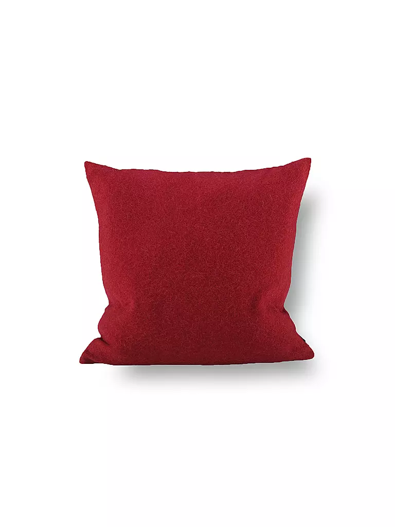 STEINER 1888 | Cojín de lana "Alina" 40x40cm arándano rojo (relleno) | Rojo oscuro