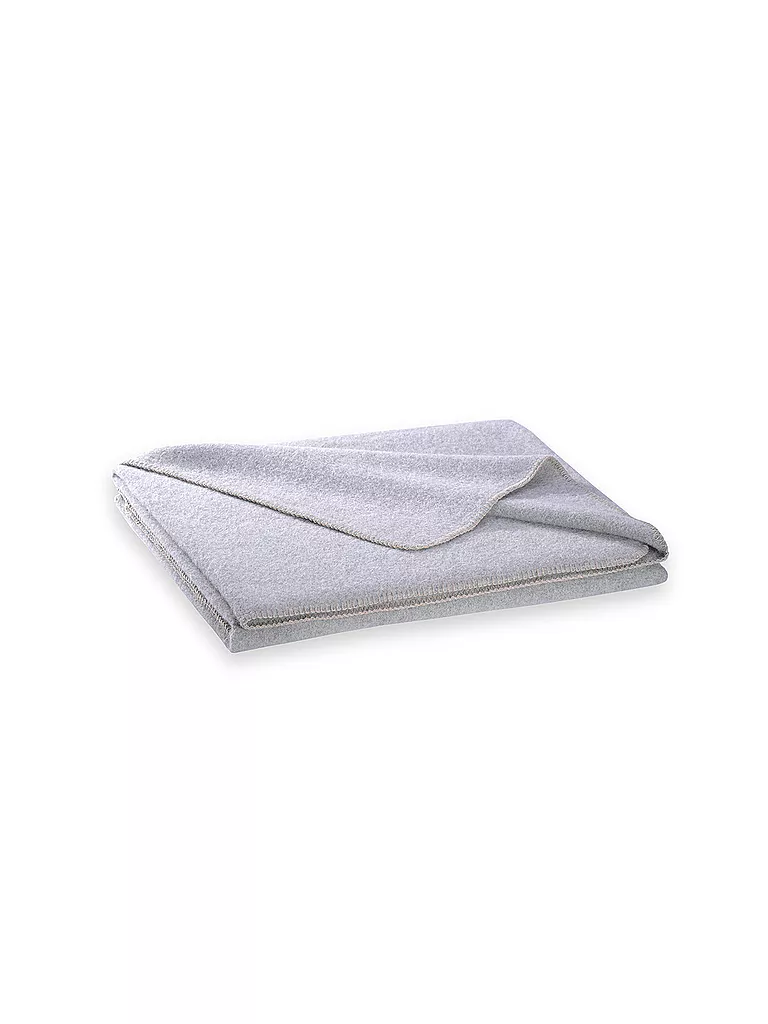 STEINER 1888 | Manta de lana "Alina" 150x190cm mármol | Gris