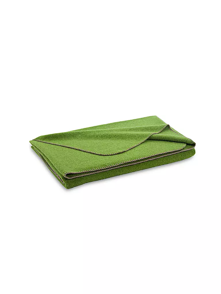 STEINER 1888 | Manta de lana "Alina" 150x190cm manzana | Verde