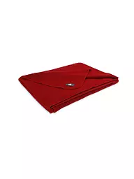 STEINER 1888 | Wolldecke Sophia 145x190cm Lind | Rojo oscuro