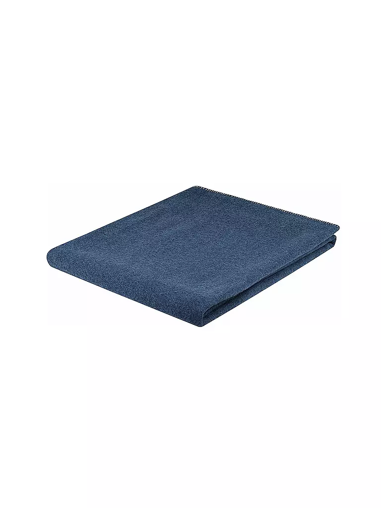 STEINER 1888 | Manta de lana - Plaid Alina 145x190cm Crocus | Azul oscuro