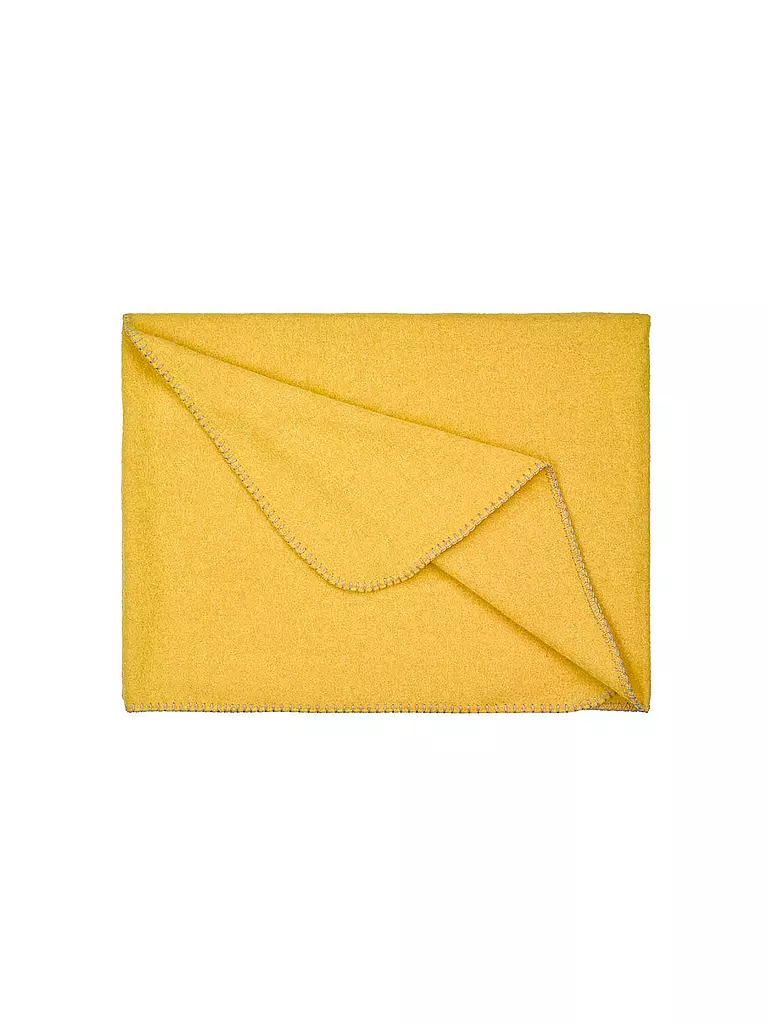STEINER 1888 | Manta de lana - Plaid ALINA 145x190cm Narciso | Amarillo