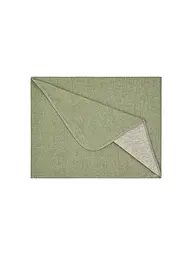 STEINER 1888 | Manta de lana 150x190cm SARAH Natur | Verde claro