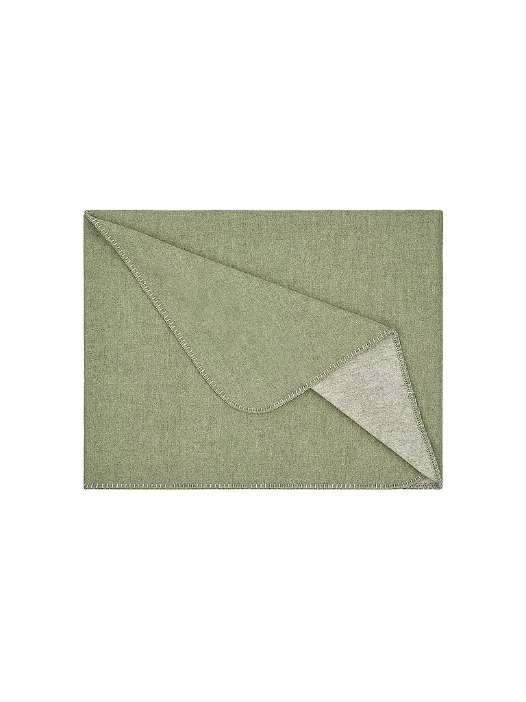 STEINER 1888 | Manta de lana 150x190cm SARAH Verde | Verde claro