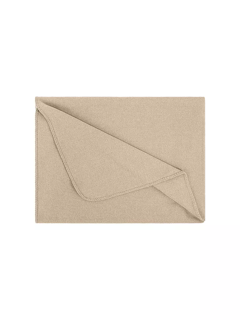 STEINER 1888 | Wolldecke - Plaid Sophia 145x190cm Latte | Camel