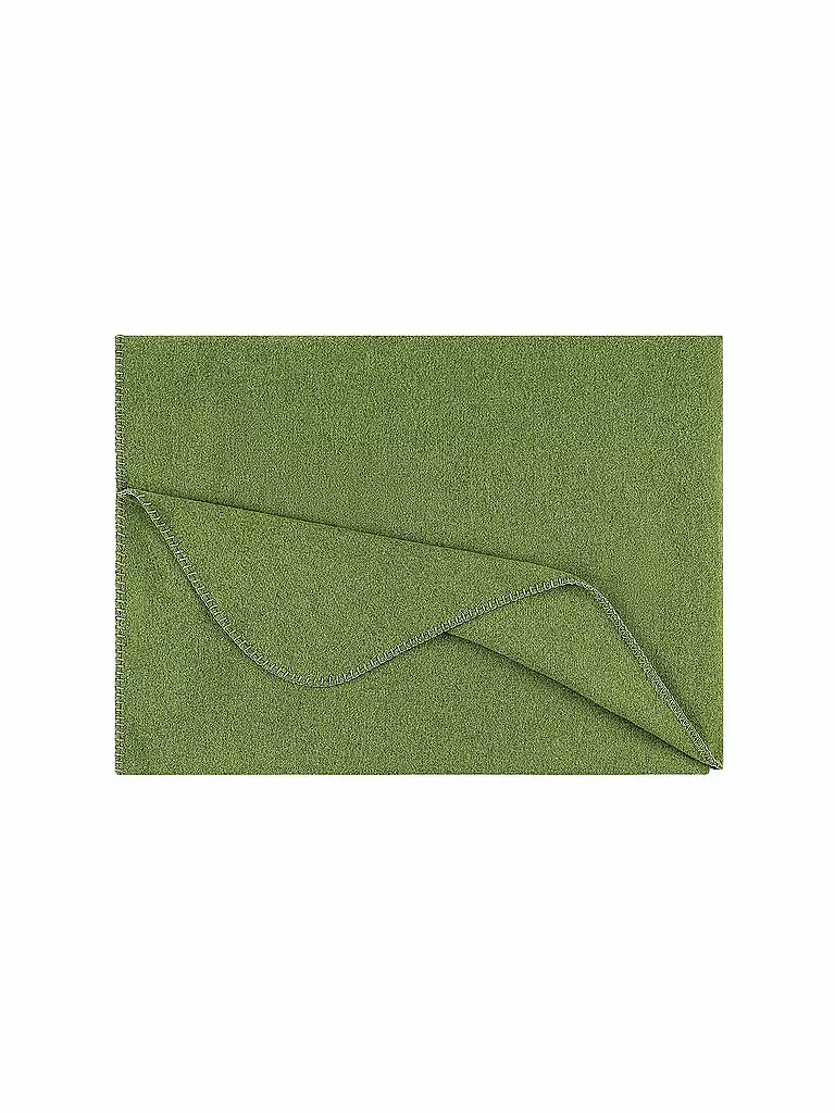 STEINER 1888 | Wolldecke Sophia 145x190cm Lind | Verde