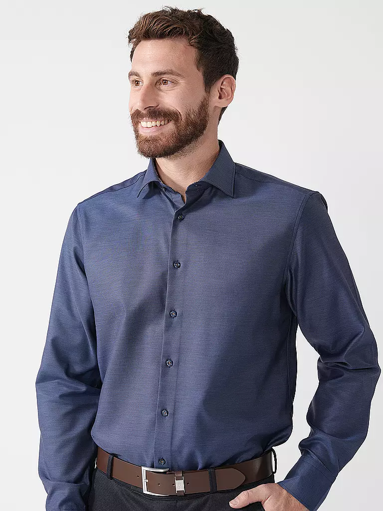 STENSTRÖMS | Hemd Regular Fit | Azul oscuro