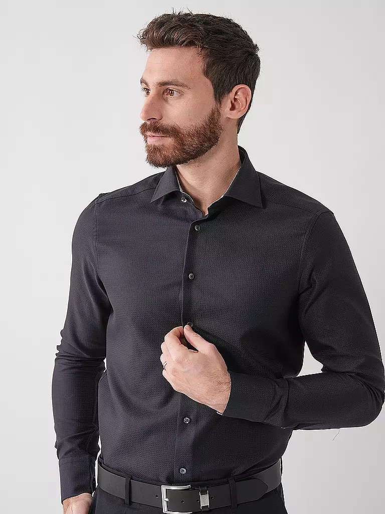 STENSTRÖMS | Hemd Slim Fit  | Negro