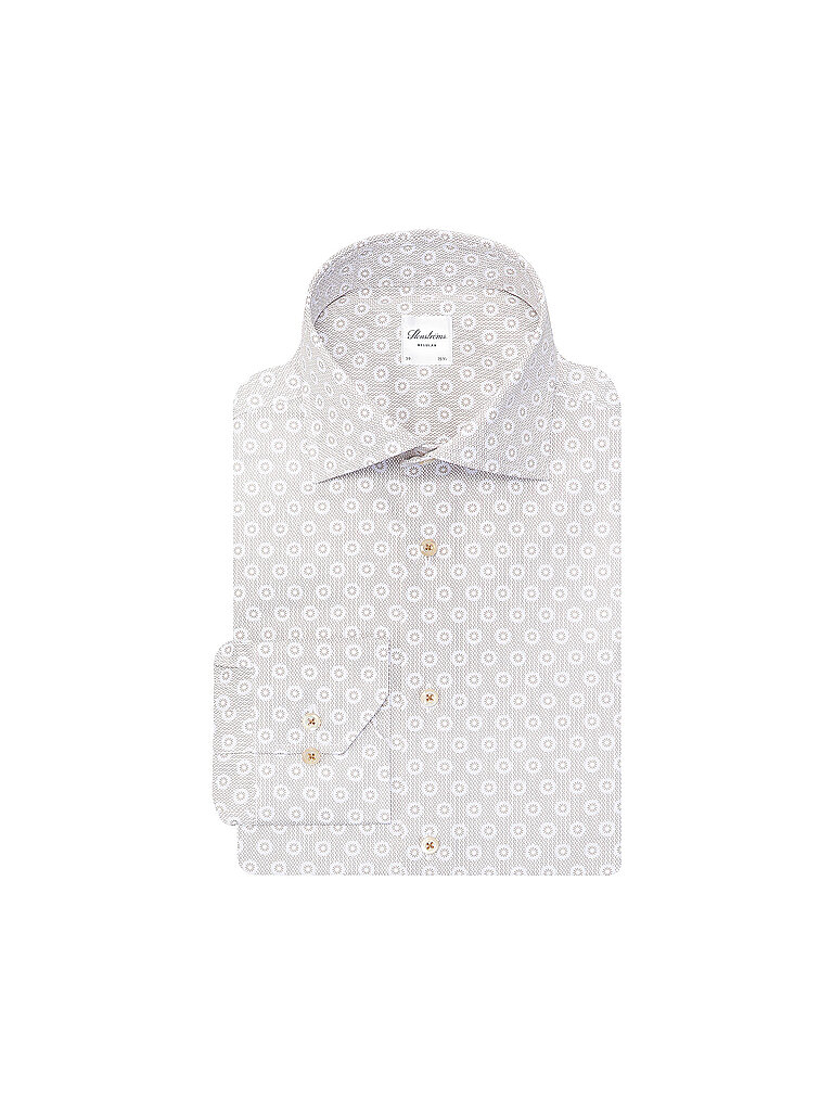 Camisa corte regular beige 42