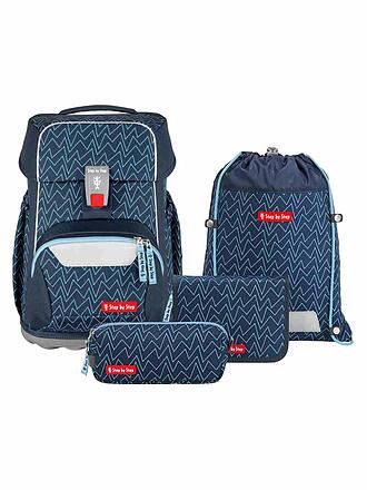 STEP BY STEP | Set de mochila escolar de 4 piezas BASIS Blue Lines