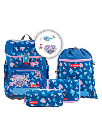 STEP BY STEP | Set de mochila escolar de 5 piezas CLOUD REFLECT Seashell