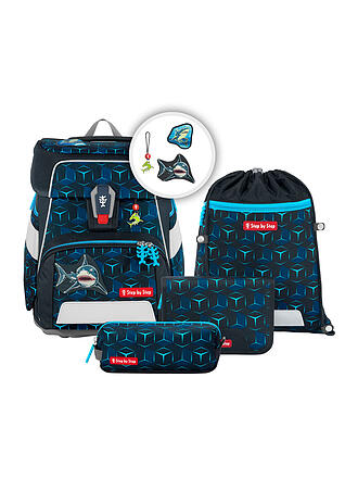 STEP BY STEP | Set de mochilas escolares 5 piezas SPACE Shine Shark Dexte