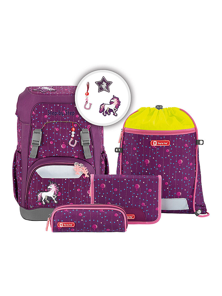 Step by Step Set de mochila escolar de 5 piezas Giant Dreamy Unicorn