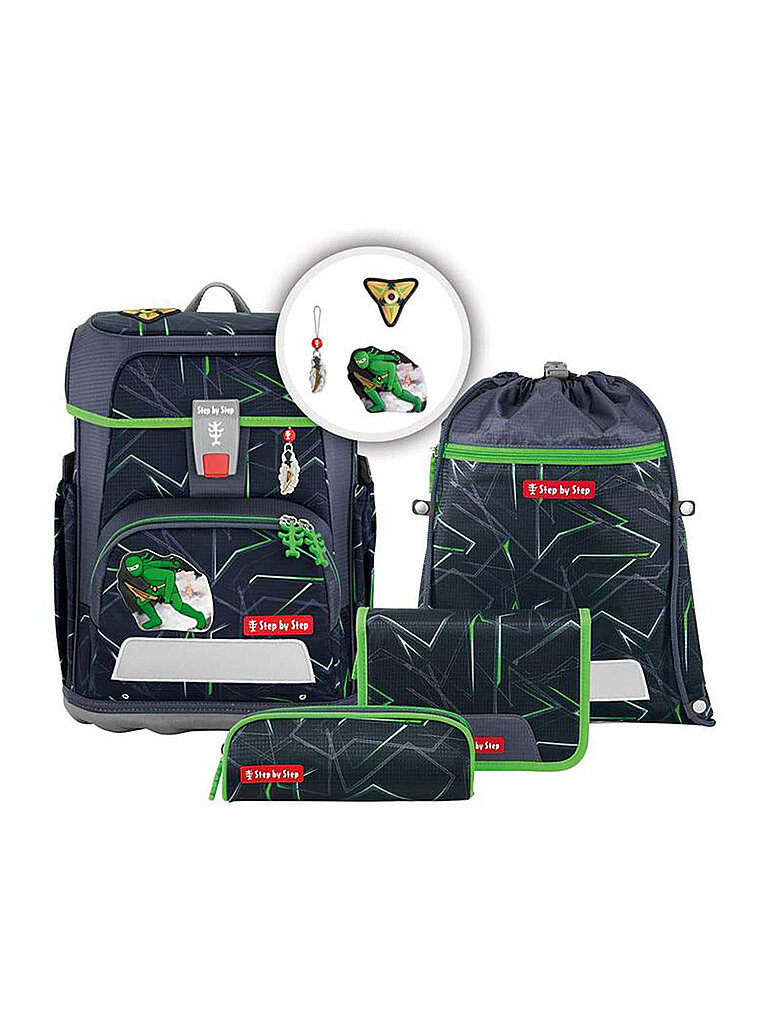 Step by Step Set de mochila escolar de 5 piezas CLOUD Ninja Kimo
