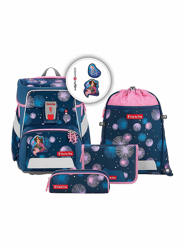 Step by Step Set de mochila escolar de 5 piezas - Space Mermaid Delia
