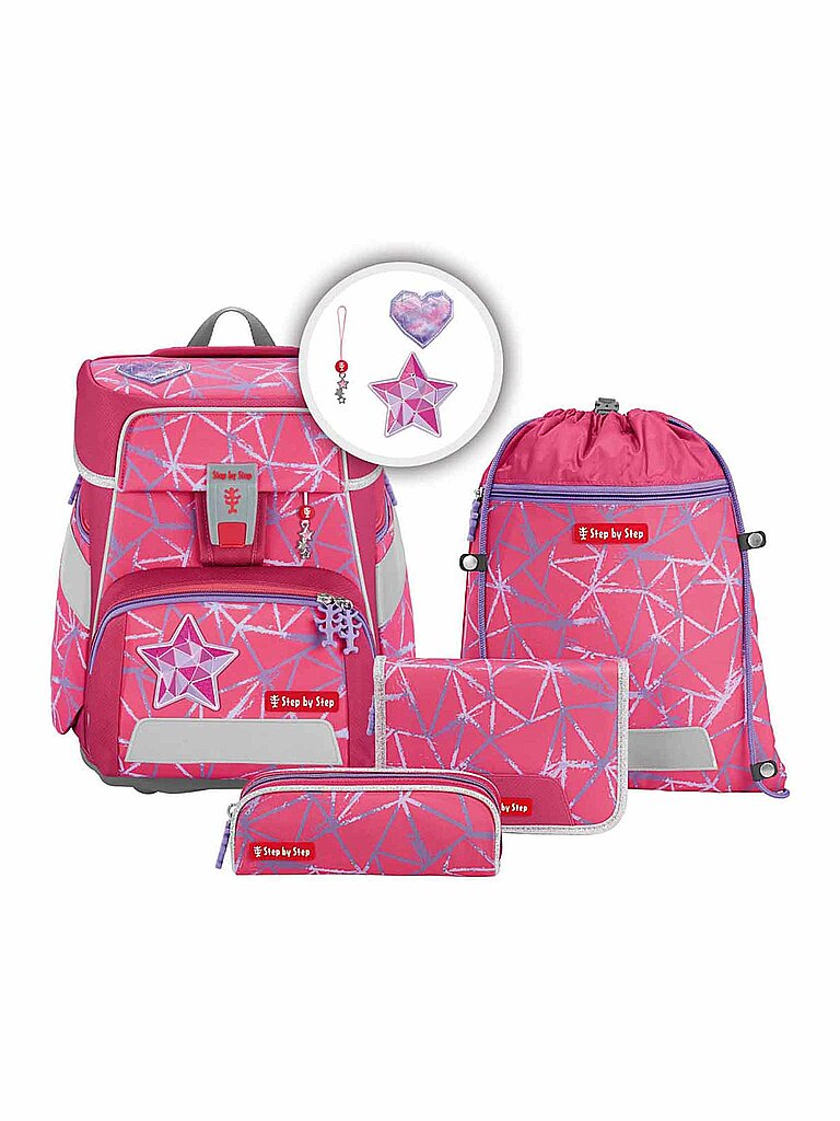 Step by Step Set de mochila escolar de 5 piezas - Space Star Stella