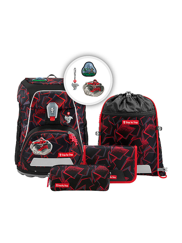 Step by Step Set de mochila escolar FIT 5 piezas Ninja Yuma