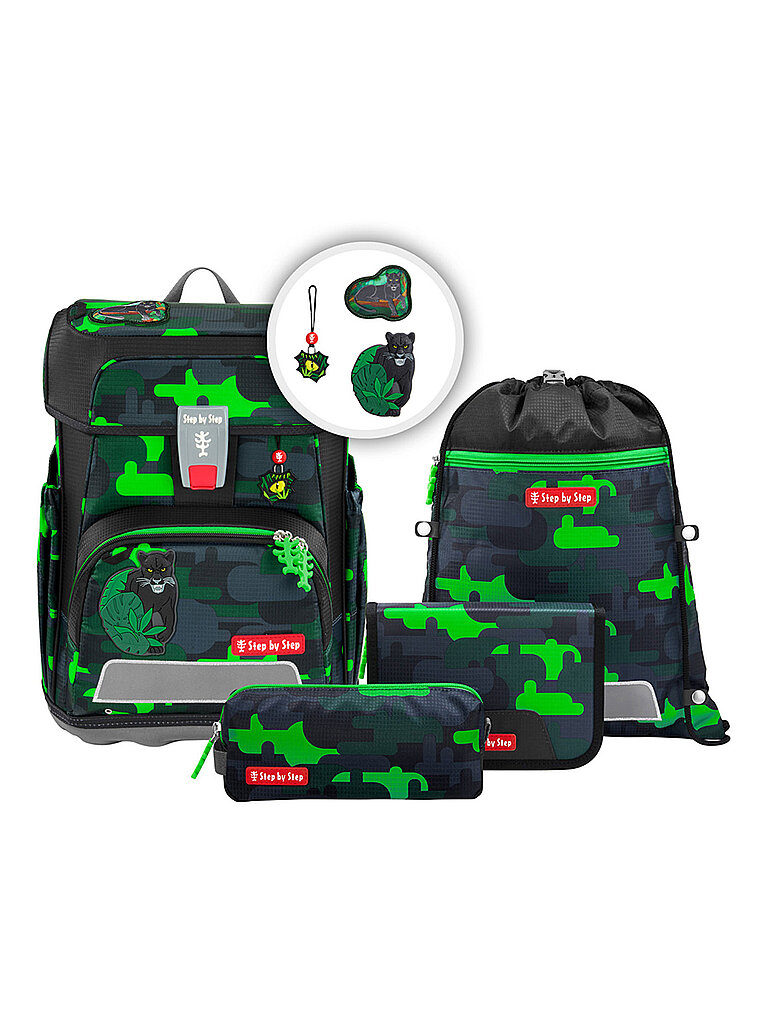 Step by Step Set de mochilas escolares de 5 piezas CLOUD Black Cat Chiko