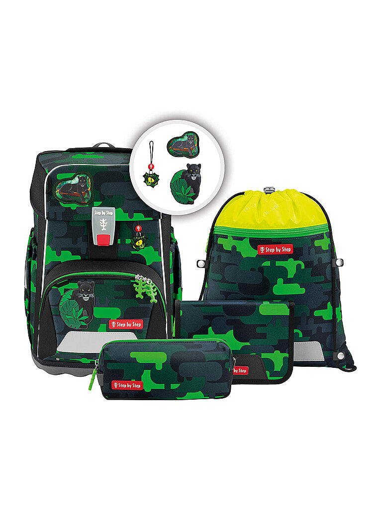 Step by Step Set de mochila escolar GIANT 5 pzs. Black Cat Chiko