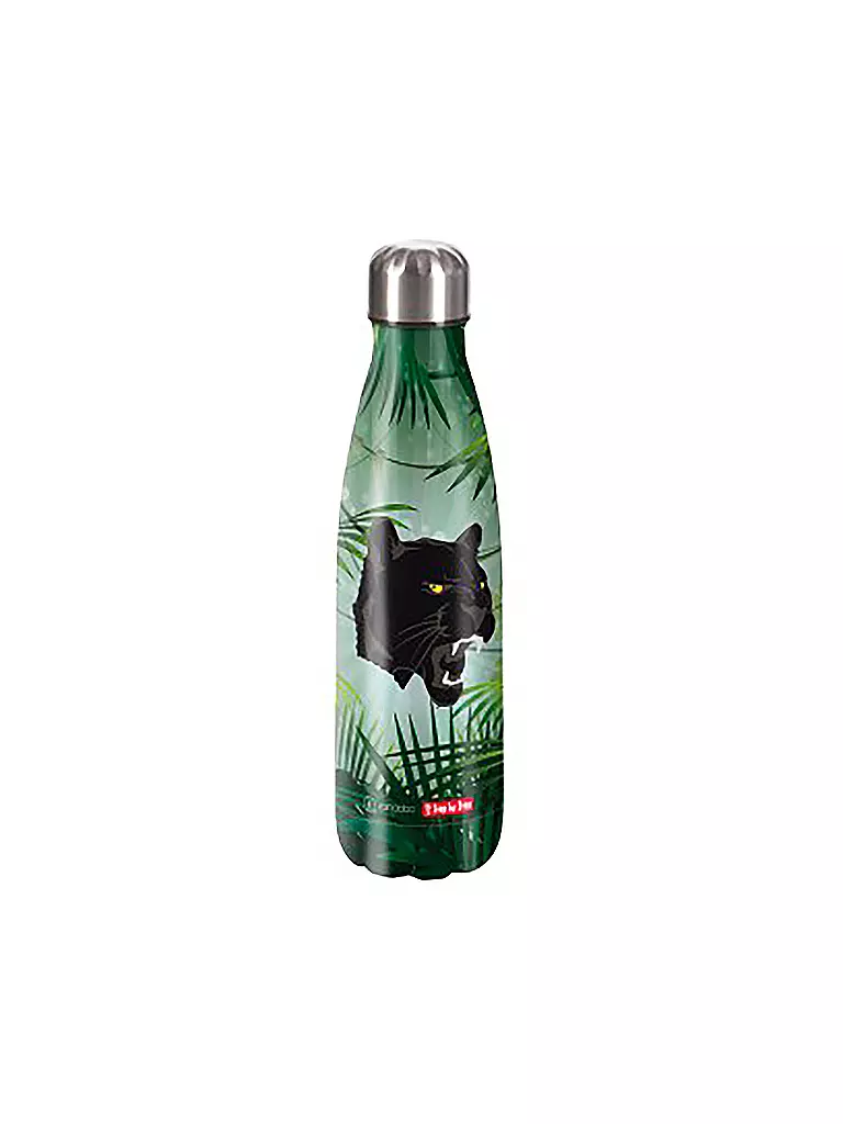 STEP BY STEP | Botella de acero inoxidable 0,5L Wild Cat Chiko | Multicolor