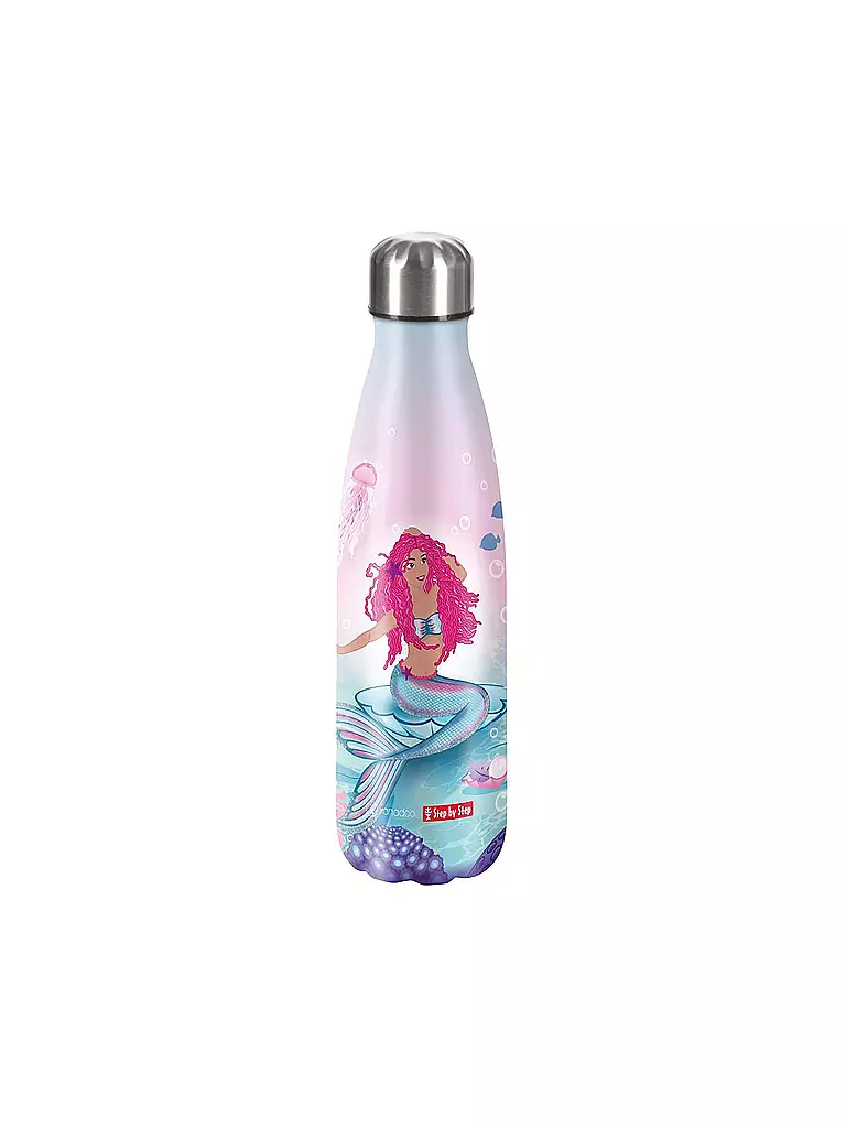 STEP BY STEP | Botella de agua de acero inoxidable - Mermaid Sam 0,5L | Multicolor