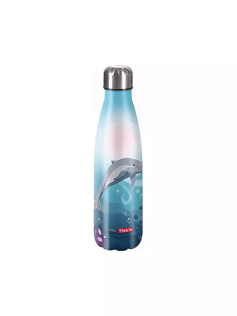 STEP BY STEP | Edelstahl Trinkflasche - Dolphin Pippa  | Multicolor