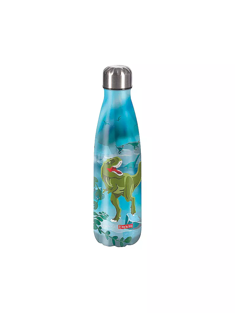 STEP BY STEP | Edelstahl Trinkflasche 0,5L T-Rex Taro | Multicolor