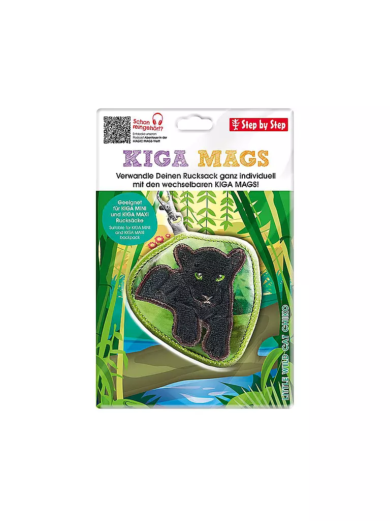 STEP BY STEP | KIGA Mags Little Wild Cat Chiko | Verde oscuro