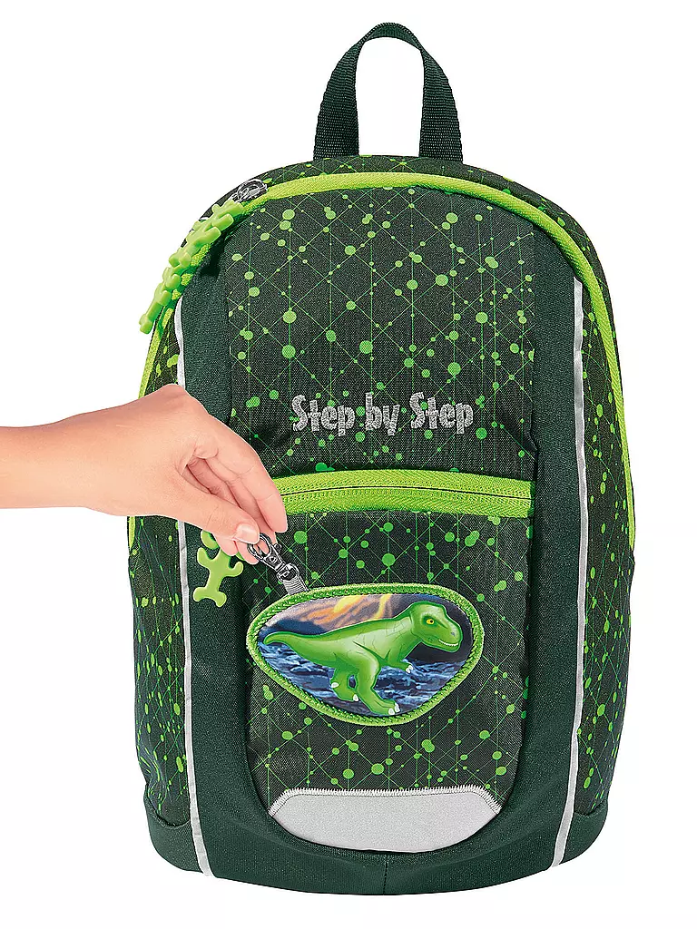 STEP BY STEP | Mochila infantil - Kiga Mini Dino Nilo | Verde