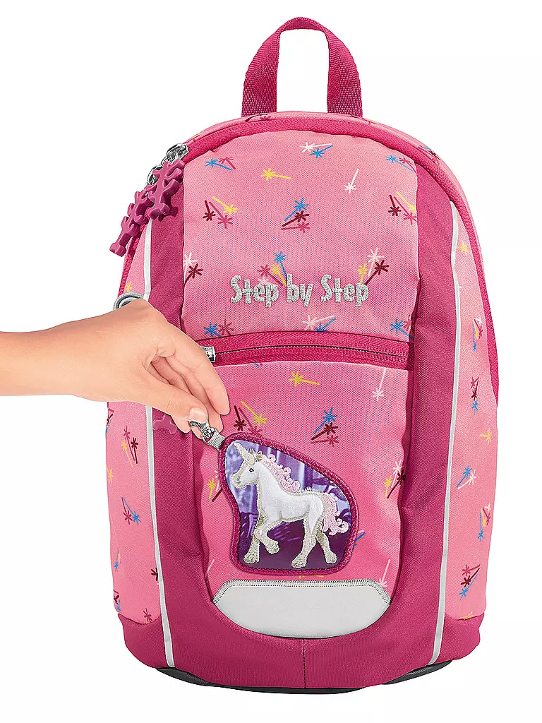 STEP BY STEP | Mochila infantil - Kiga Mini Little Unicorn Nuala | Rosa