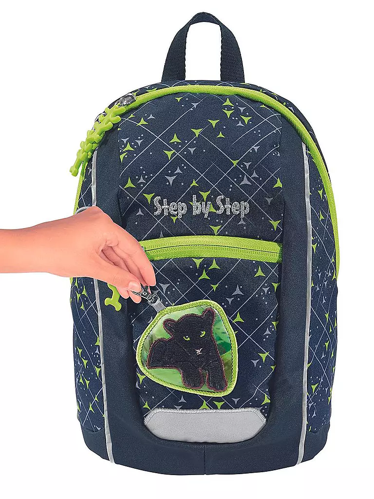 STEP BY STEP | Mochila infantil - Kiga Mini Little Wild Cat Chiko | Gris