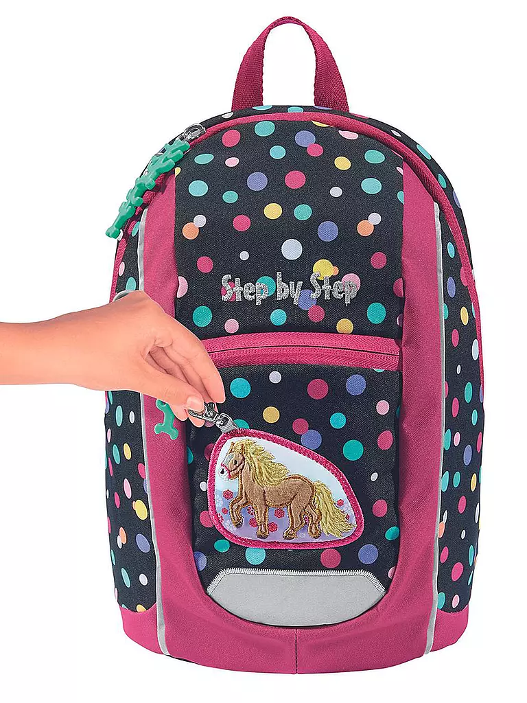 STEP BY STEP | Mochila infantil - Kiga Mini Pony Lotta | Fucsia