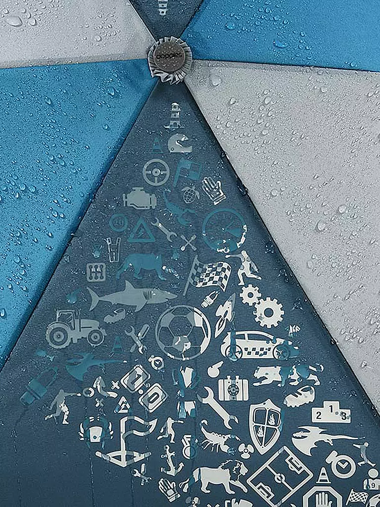 STEP BY STEP | Regenschirm MAGIC RAIN EFFECT BLUE | Azul