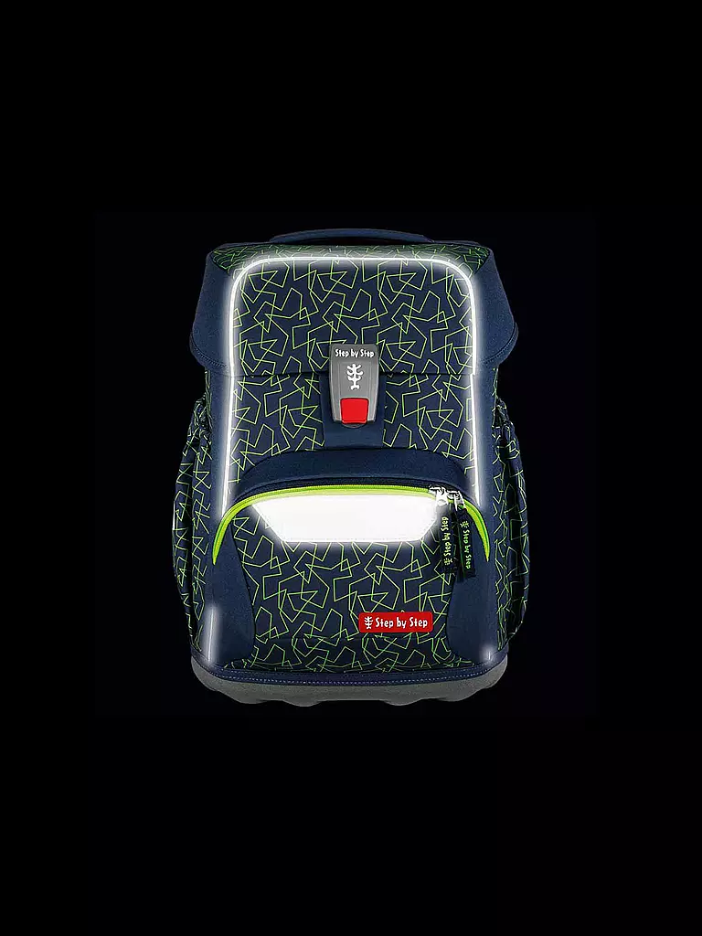 STEP BY STEP | Schultaschen Set 4tlg BASIS Green Geometric  | Verde