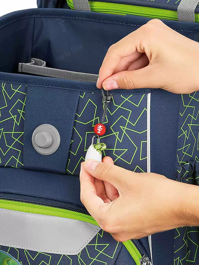 STEP BY STEP | Schultaschen Set 4tlg BASIS Green Geometric  | Verde