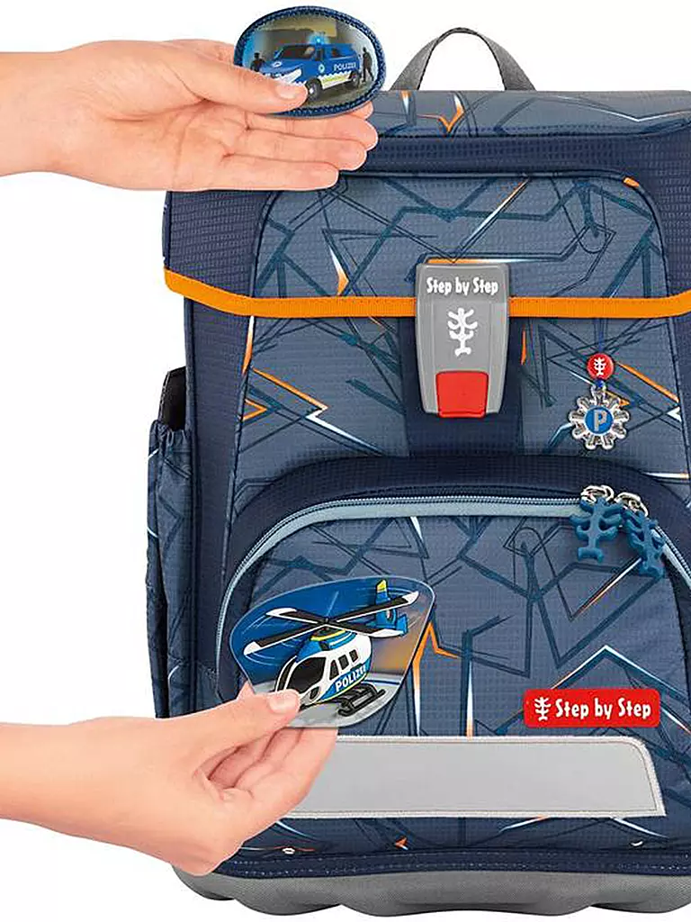 STEP BY STEP | Schultaschen Set 5tlg CLOUD Helicopter Sam  | Gris