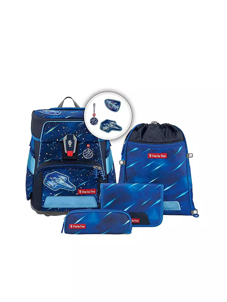 STEP BY STEP | Schultaschen Set 5tlg Star Shuttle Elio | Azul oscuro