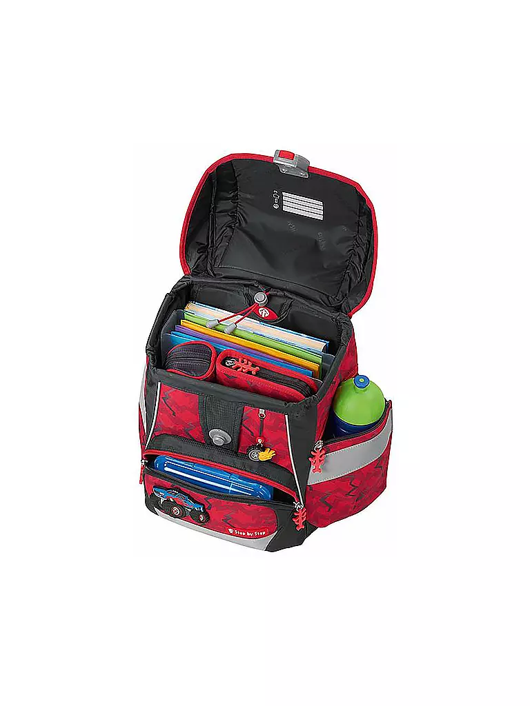 STEP BY STEP | Set de mochila escolar 2en1 Plus Monster Trucker Rocky |