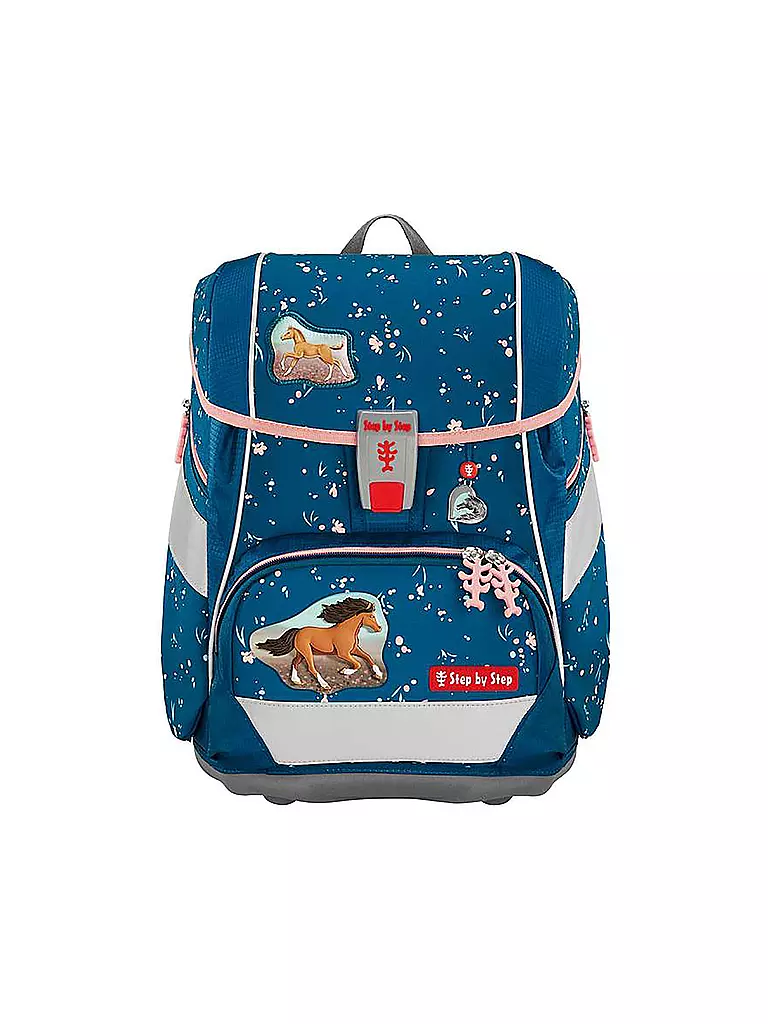 STEP BY STEP | Set de mochila escolar 2en1 Plus Wild Horse Ronja | Azul