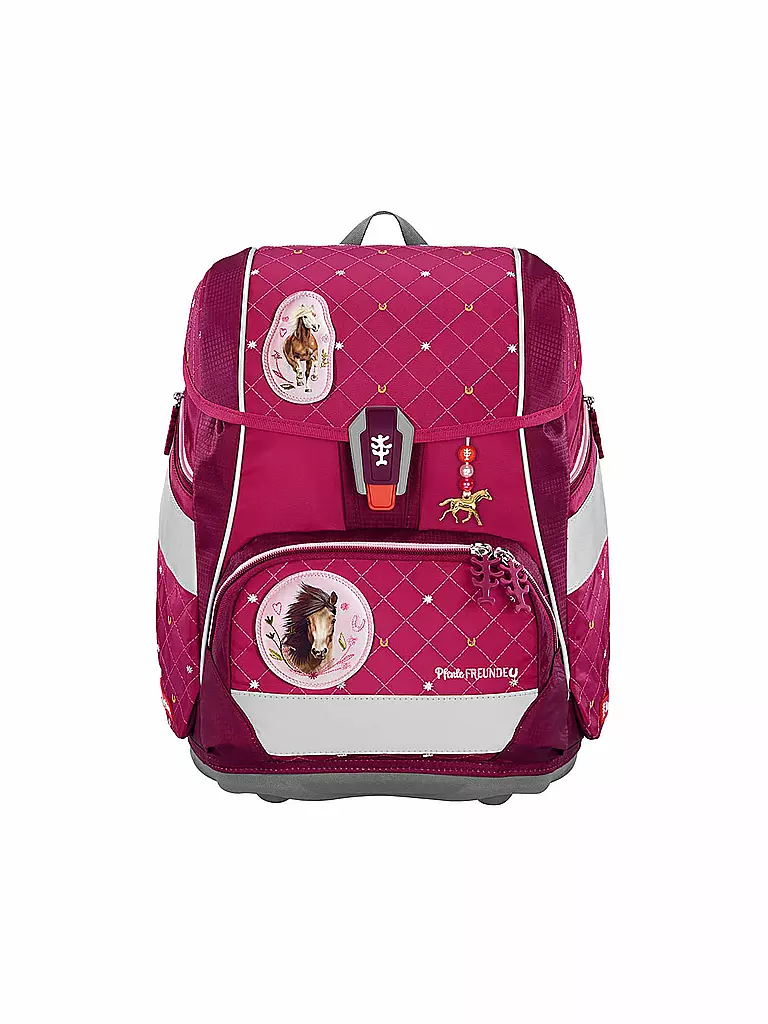 STEP BY STEP | Set de mochila escolar 2EN1 Spiegelburg Pferdefreunde | Fucsia