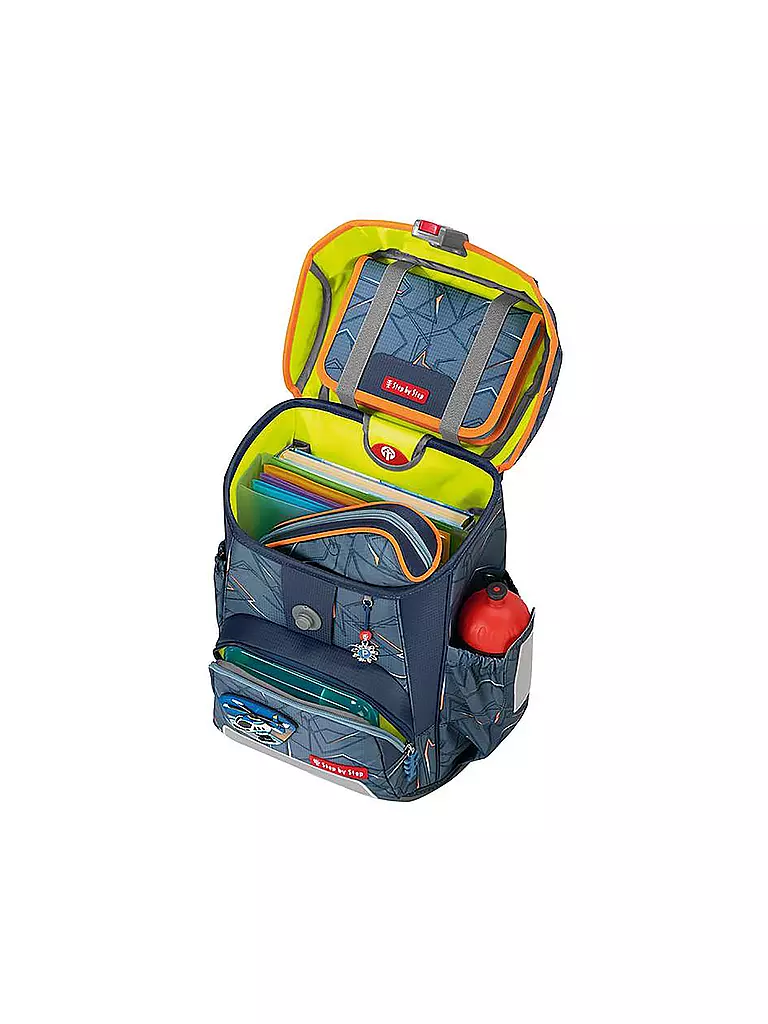 STEP BY STEP | Set de mochila escolar 5 piezas CLOUD Helicopter Sam | Gris