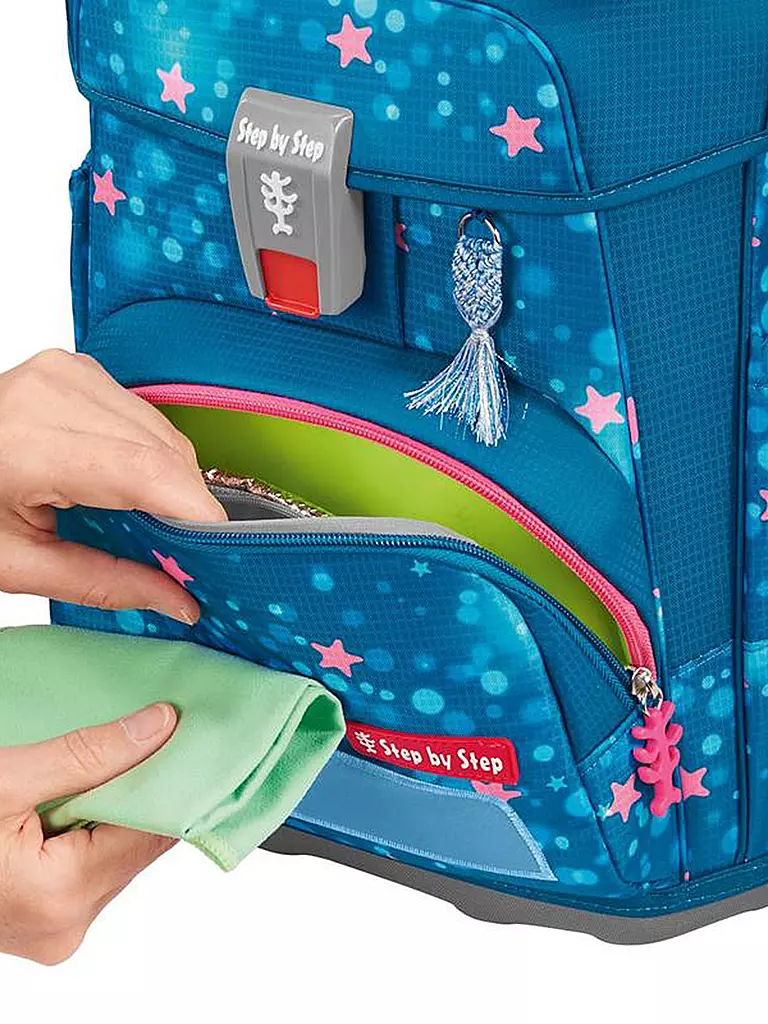 STEP BY STEP | Set de mochila escolar 5 piezas CLOUD Mermaid Lola | Turquesa