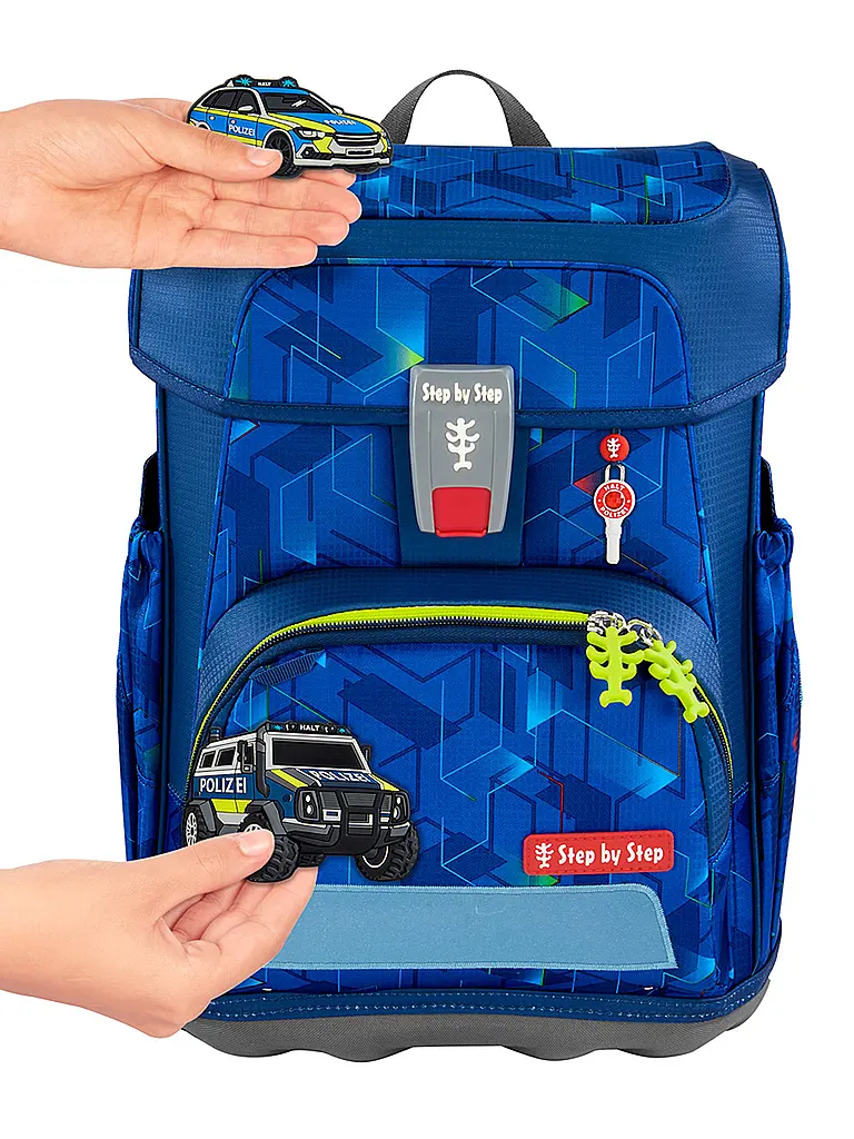 STEP BY STEP | Set de mochila escolar 5 piezas CLOUD Police Truck Char |