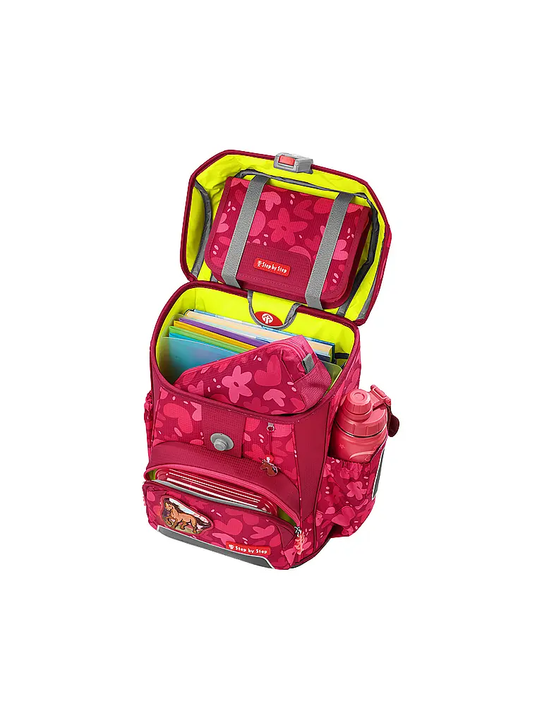 STEP BY STEP | Set de mochila escolar 5 piezas CLOUD Wild Horse Nora | Rojo