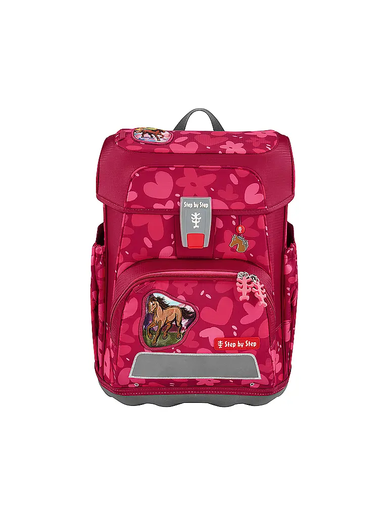 STEP BY STEP | Set de mochila escolar 5 piezas CLOUD Wild Horse Nora | Rojo