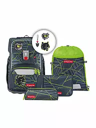 STEP BY STEP | Set de mochila escolar 5 piezas GIANT Dark Cat Chiko | Negro