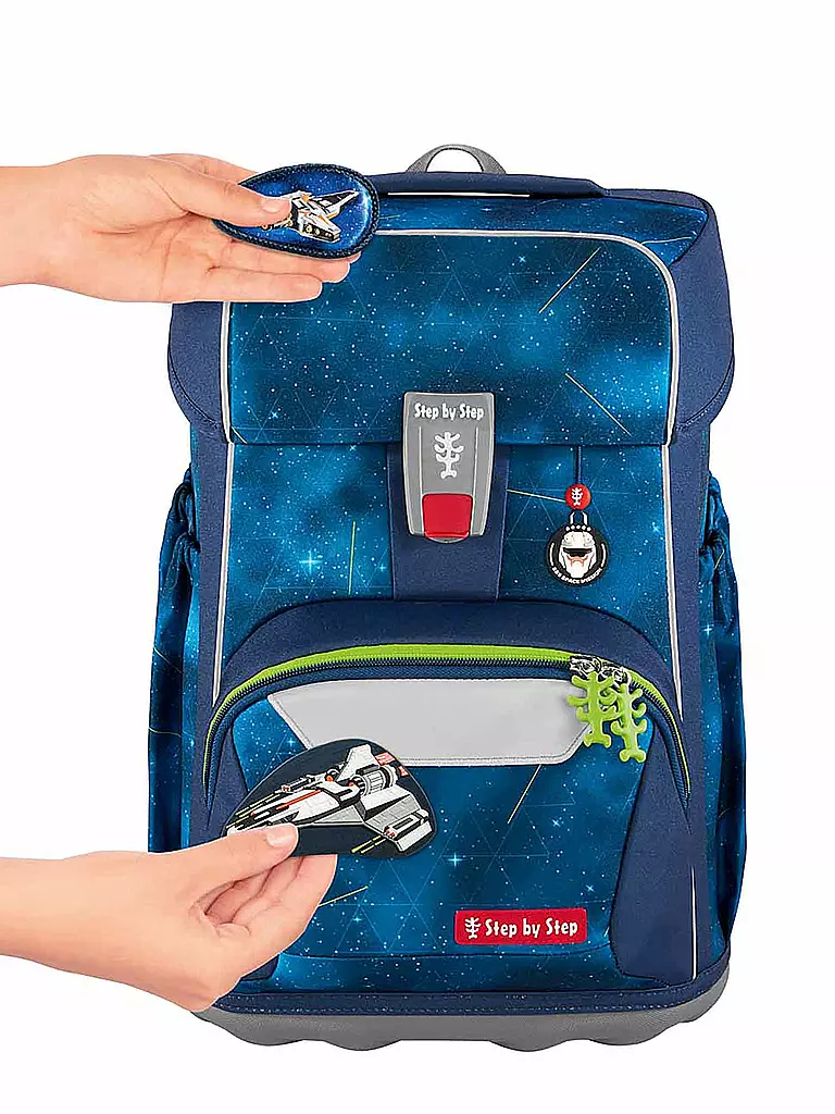 STEP BY STEP | Set de Mochila Escolar 5 piezas GIANT Starship Galactus | 