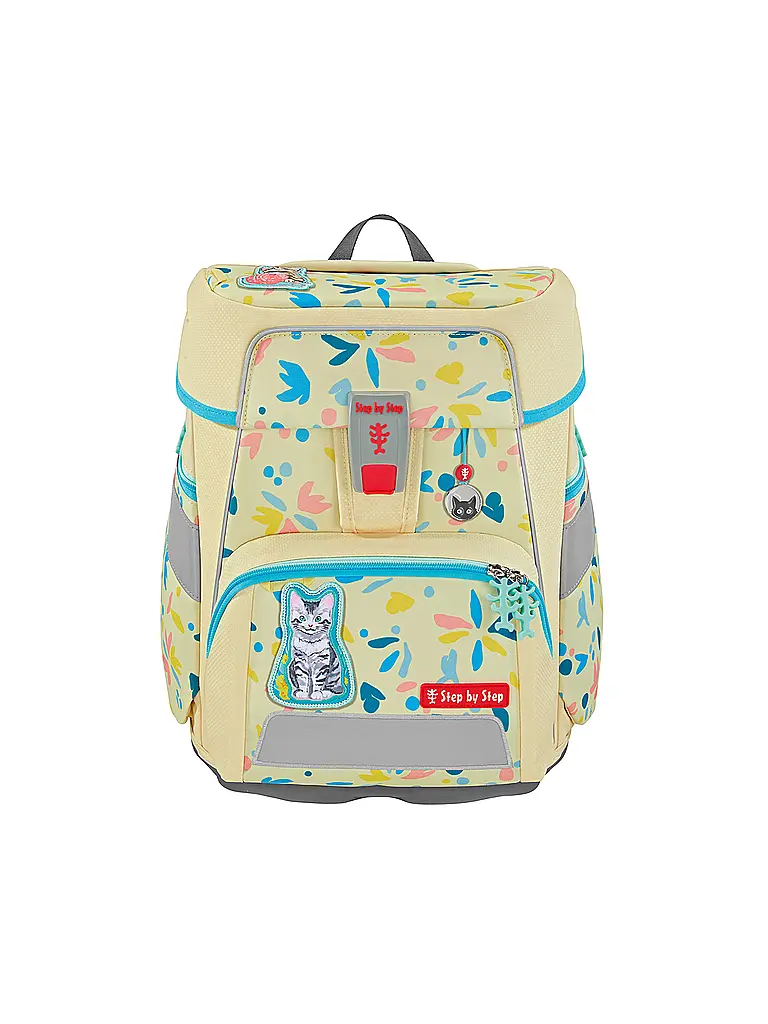 STEP BY STEP | Set de Mochila Escolar 5 piezas SPACE Cat Lilly | Crema